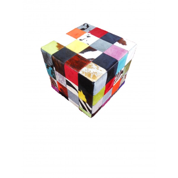 Pouf patchwork multicolore Pouf patchwork multicolore